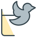 bird, communication, media, social, logo