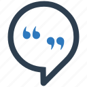 bubble, chat, comment bubble, customer review, feedback, quote, speech