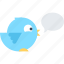 bird, communication, media, message, social, tweet, twitter 