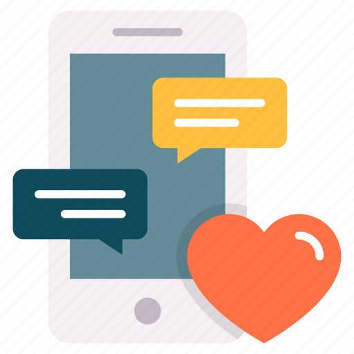 Heart, love, messages, romantic, smartphone icon - Download on Iconfinder