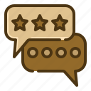 review, feedback, communications, comment, marketing, star, speech bubble