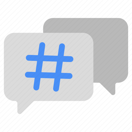 Hashtag message, hashtag chat, hashtag communication, hashtag conversation, message icon - Download on Iconfinder