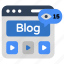 online video, video streaming, play video, blog video, web blog 