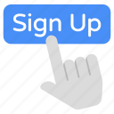 sign up, login, sign in, log on, account sign in