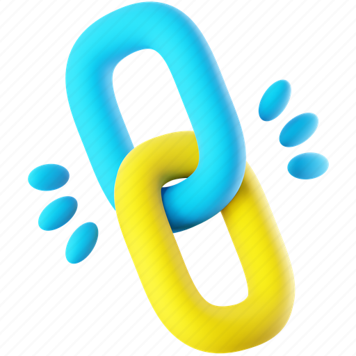 Link chain, connection, link, chain, connection link, hyperlink, connect 3D illustration - Download on Iconfinder