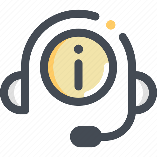 Headphone, information, headset, help icon - Download on Iconfinder