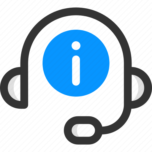 Headphone, information, headset, help icon - Download on Iconfinder
