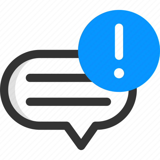 Notification, chat, warning, alert, caution icon - Download on Iconfinder
