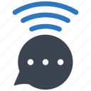 bubble, communication, message, wifi, wireless