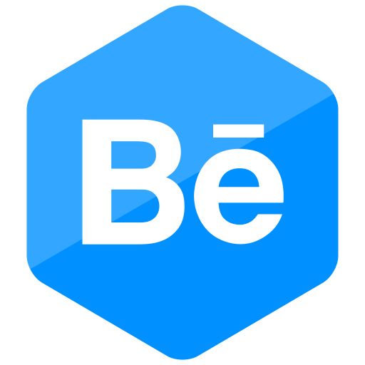 Behance, colored, hexagon, high quality, media, social, social media icon - Free download