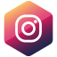 colored, hexagon, high quality, instagram, media, social, social media 