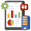 mobile data analytics, online infographic, online statistics, business chart, business graph 