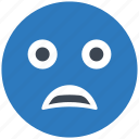 emoji, emoticon, sad