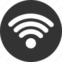 circle, internet, network, signal, wifi