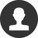 account, avatar, circle, male, profile, user