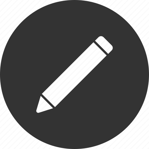Circle, compose, draw, edit, pencil, writing icon - Download on Iconfinder