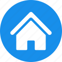 blue, building, circle, estate, home, house, real