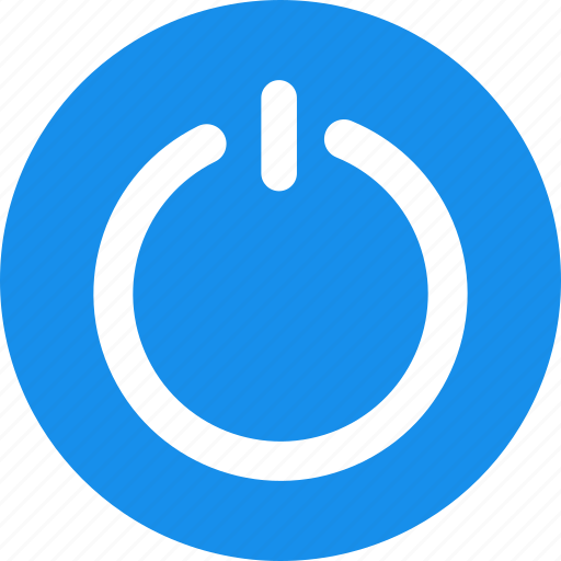 Blue, circle, close, exit, off, power icon - Download on Iconfinder