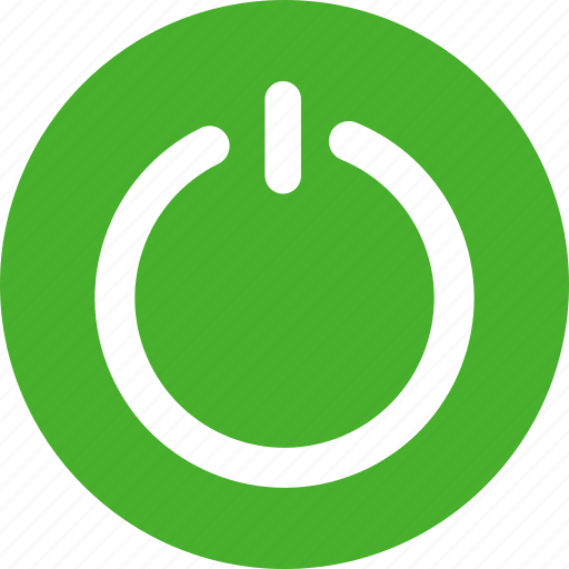 Circle, close, exit, green, off, power icon - Download on Iconfinder