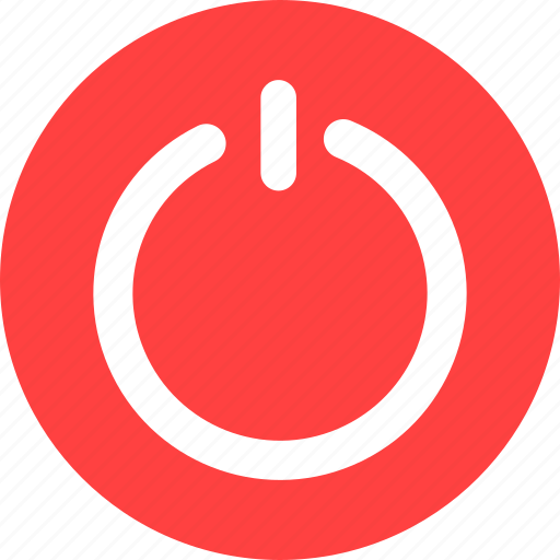 Circle, close, exit, off, power, red icon - Download on Iconfinder