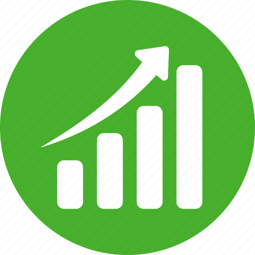 Chart, circle, graph, green, revenue growth icon - Download on Iconfinder