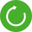 circle, green, refresh, reload, rotate, sync, update 