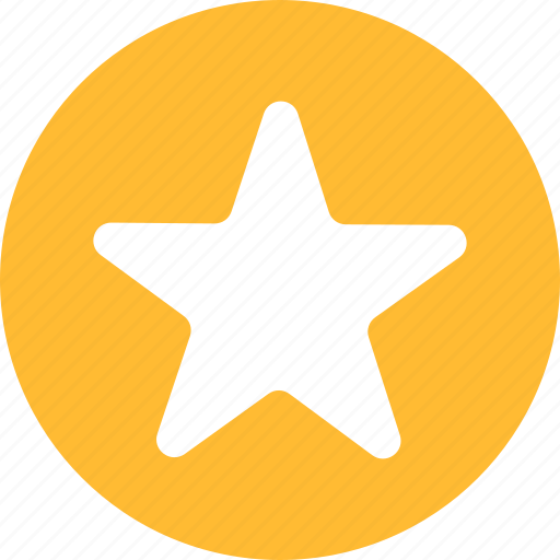 Achievement, bookmark, circle, favorite, ranking, yellow icon - Download on Iconfinder