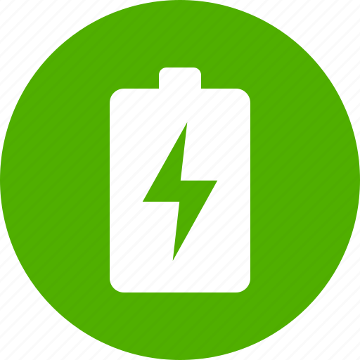 Battery, ecological, energy, green, power, rechargeable, renewable icon