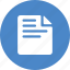 blue, circle, document, file, form, note, report 