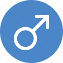 blue, circle, gender, male, man, sex, sign