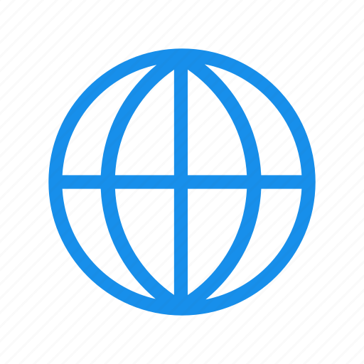 Blue, global, globe, international, language icon - Download on Iconfinder