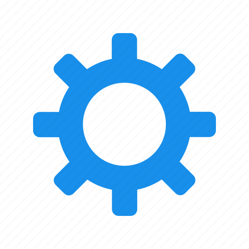 Blue, cog, customize, gear, preferences icon - Download on Iconfinder