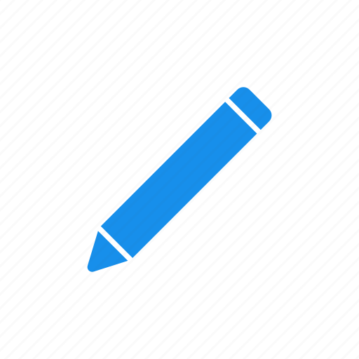 Blue, compose, draw, edit, pencil icon - Download on Iconfinder