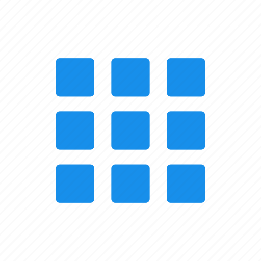 Blue, collection, gallery, inventory, menu icon - Download on Iconfinder