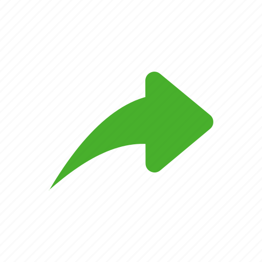 Arrow, green, previous, reply, respond icon - Download on Iconfinder