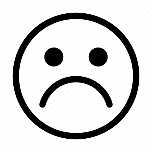 Sad, emoji, emotion, emoticon, unhappy icon - Download on Iconfinder