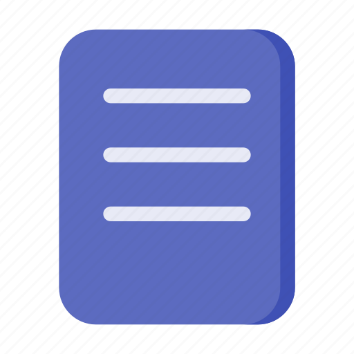 List, document, paper, file, office icon - Download on Iconfinder