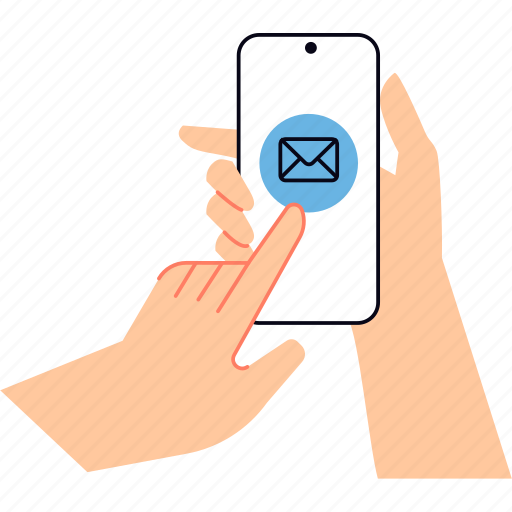 Sms, message, communication, email, mobile, smartphone, mail illustration - Download on Iconfinder
