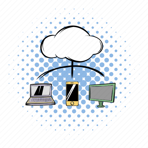 Cloud, comics, communication, computing, connection, modern, network icon - Download on Iconfinder