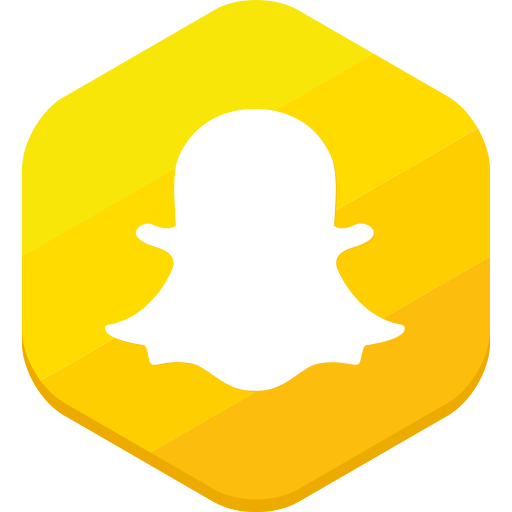 Hexagonal, messages, snapchat, socia-network, video icon - Free download