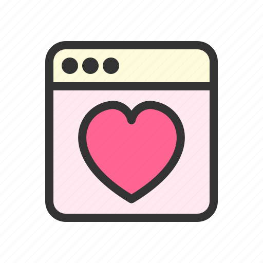 Browser, favorite, heart, internet, like, social icon - Download on Iconfinder