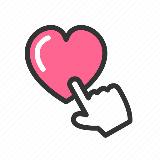 Click, favorite, hand, heart, internet, like, social icon - Download on Iconfinder
