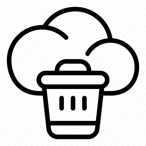 Trash, cloud, weather, storage icon - Download on Iconfinder