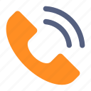 helpline, hotline, phone receiver, receiver, telecommunication icon