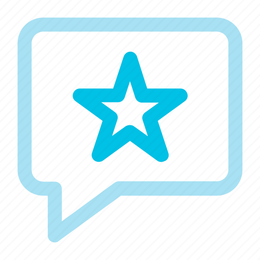 Bubble, chat, comment, percent, rate, review, star icon icon - Download on Iconfinder