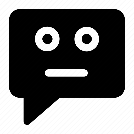 Bubble, chat, comment, emoji, emoticon, sad icon icon - Download on Iconfinder