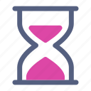 glass, hour, time icon