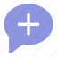 add, bubble, chat, comment, speech icon icon 