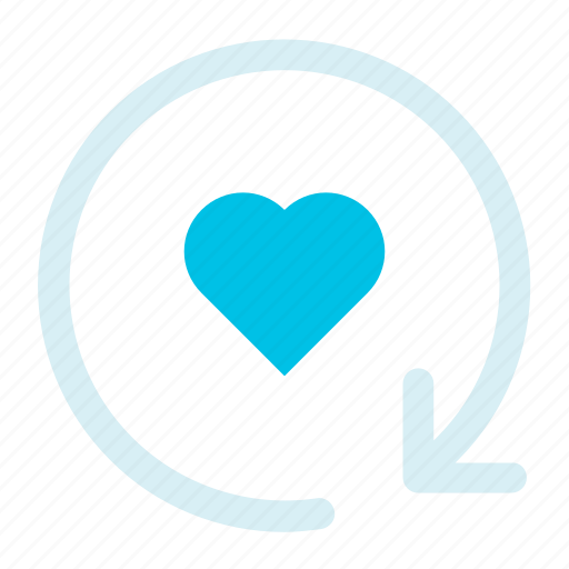 Fill, heart, refresh icon icon - Download on Iconfinder