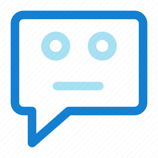 Bubble, chat, comment, emoji, emoticon, sad icon icon - Download on Iconfinder